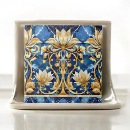 Gouden Bloemblad Ontwerp Tegeltje