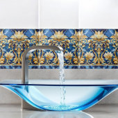 Gouden Bloemblad Ontwerp Tegeltje