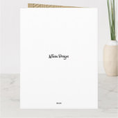 Gouden Bloemen Afro-Amerikaanse Moederdag Kaart (Achterkant)