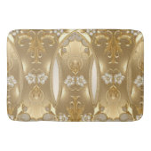 Gouden  Bloemen Badmat (Voorkant)