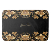 Gouden Bloemen Badmat (Voorkant)