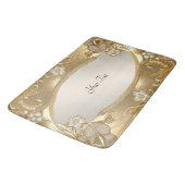Gouden  Bloemen Badmat (Gekanteld)