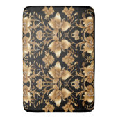 Gouden Bloemen Badmat (Voorkant Verticaal)