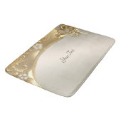 Gouden  Bloemen Badmat (Gekanteld)