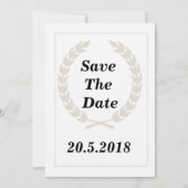 gouden Bloemen Bewaar de datum Save The Date (Voorkant)
