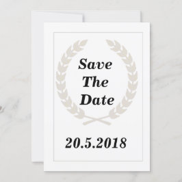 gouden Bloemen Bewaar de datum Save The Date
