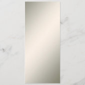 Gouden Bloemen Bruiloft Menu (Achterkant)