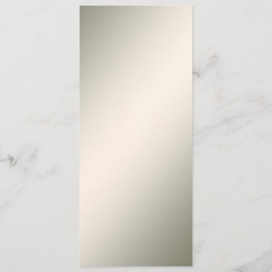 Gouden Bloemen Bruiloft Menu (Achterkant)