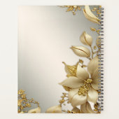 Gouden Bloemen Bruiloft Planner (Achterkant)