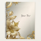 Gouden Bloemen Bruiloft Planner (Voorkant)