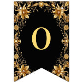 Gouden Bloemen Bunting vlag Vlaggetjes (Tweede vlag)