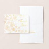 Gouden Bloemen Dank je wel Folie Kaarten (Display)