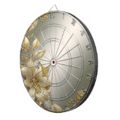 Gouden Bloemen Dartboard Dartbord (Voorkant Rechts)