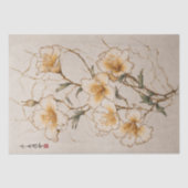 Gouden bloemen - Decoupage - Tissuepapier (Voorkant)