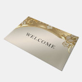 Gouden  Bloemen Deurmat (Schuin)