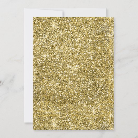 Gouden Bloemen Doop Fiesta Tweeling Uitnodiging (Achterkant)