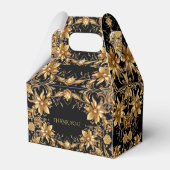 Gouden Bloemen Favor Box Bedankdoosjes (Achterkant)