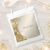 Gouden  Bloemen Favoriete Zak Bedankzakje (Geknipt)
