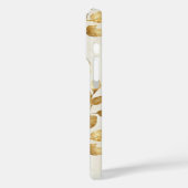 Gouden Bloemen Inspirerende Gelukkige Gedachten Case-Mate iPhone Case (Achterkant / Links)