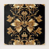 Gouden Bloemen Jigsaw Puzzel (Verticaal)
