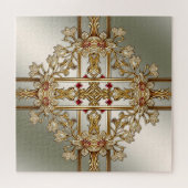 Gouden  Bloemen Jigsaw Puzzel (Horizontaal)