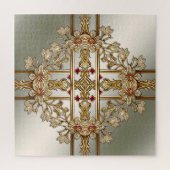 Gouden  Bloemen Jigsaw Puzzel (Verticaal)