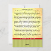 Gouden Bloemen Kerstboom met Sterren Feestdagenkaart (Achterkant)