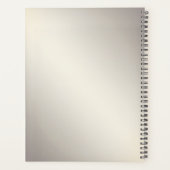 Gouden Bloemen Lijst met Red Stones Planner (Achterkant)