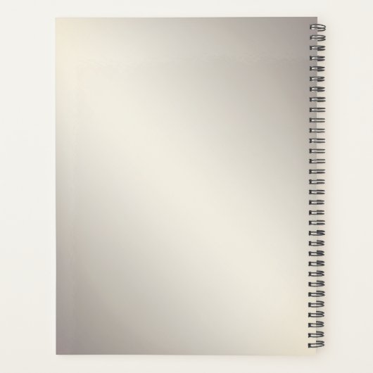 Gouden Bloemen Lijst met Red Stones Planner (Achterkant)