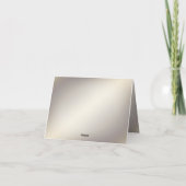 Gouden Bloemen Lijst met Rode Stenen Bedankkaart (Achterkant)