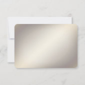 Gouden Bloemen Lijst met Rode Stenen RSVP Kaart (Achterkant)