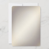 Gouden Bloemen Lijst met Rode Stenen Save the Date (Achterkant)