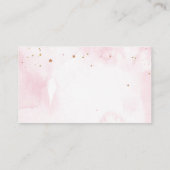 Gouden Bloemen Maan Luier Raffle Informatiekaartje (Achterkant)