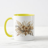 gouden bloemen mok (Links)