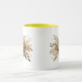 gouden bloemen mok (Midden)