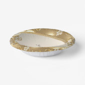 Gouden Bloemen Papier Bowls Papieren Kommen (Gebogen)