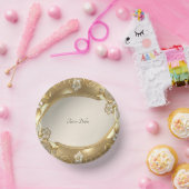 Gouden Bloemen Papier Bowls Papieren Kommen (Feest)