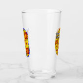 Gouden bloemen patroon glas (Links)