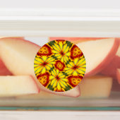 Gouden bloemen patroon labels (Aangebracht)