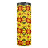 Gouden bloemen patroon thermosbeker (Achterkant)