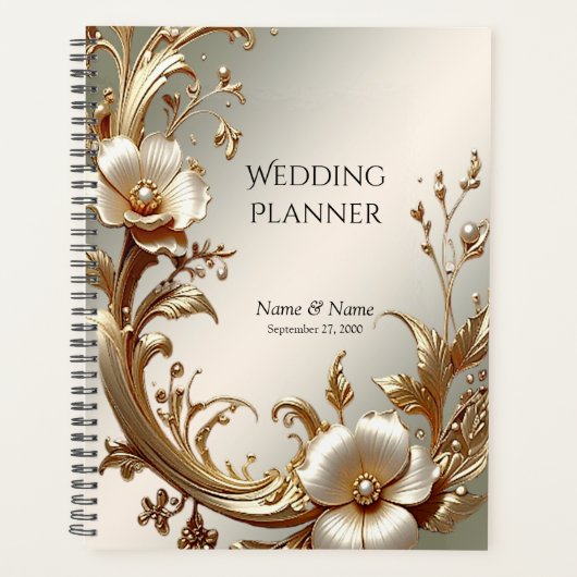 Gouden Bloemen Planner (Voorkant)