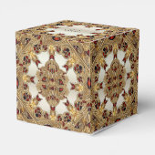 Gouden Bloemen Rode Edelsteen Favoriet Box Bedankdoosjes (Achterkant)