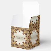 Gouden Bloemen Rode Edelsteen Favoriet Box Bedankdoosjes (Geopend)