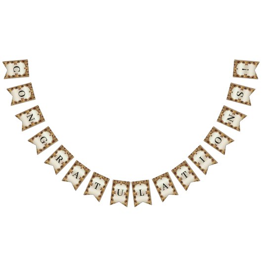 Gouden Bloemen Rode Edelsteen Slagboom Vlag Vlaggetjes (Alle)