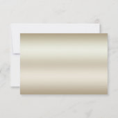 Gouden Bloemen Rode Edelsteen Splendor RSVP-kaart RSVP Kaartje (Achterkant)