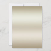 Gouden Bloemen Rode Edelsteen Splendor Wedding Kaart (Achterkant)