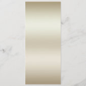 Gouden Bloemen Rode Edelsteen Splendor Wedding Men Menu (Achterkant)