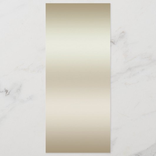 Gouden Bloemen Rode Edelsteen Splendor Wedding Men Menu (Achterkant)