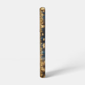 Gouden Bloemen Samsung Galaxy Hoesje (Linkerkant)