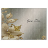 Gouden Bloemen Snijplank (Voorkant)